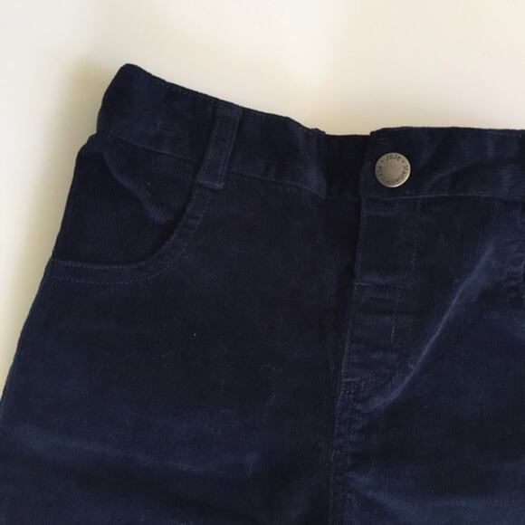 JoJo Maman Bebe Navy Blue Corduroy Pants 2-3 - Picture 3 of 7